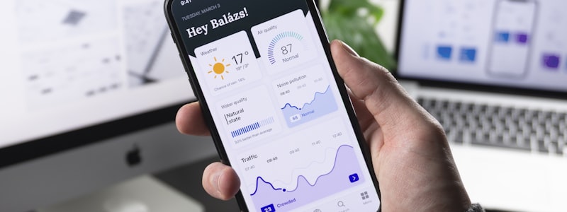Ilustrasi seseorang menggunakan smartphone dengan aman dan nyaman di ruang publik